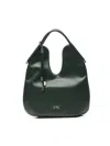 V73 Curved-handle Tote Bag In Green