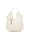 V73 Curved-handle Tote Bag In White