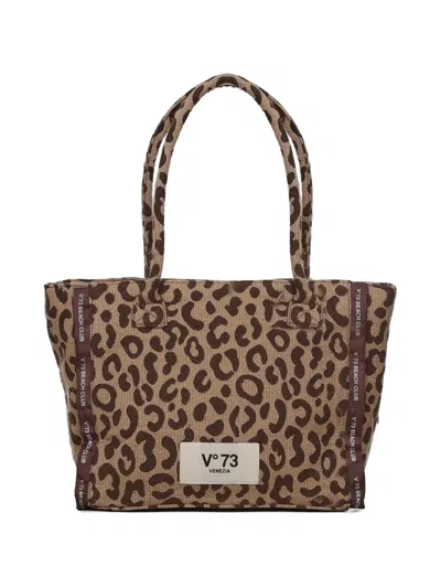V73 Animal-print Tote Bag In Animal Print