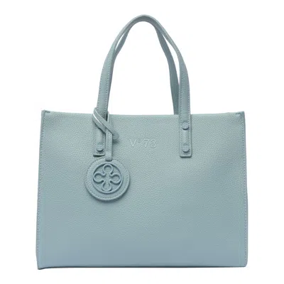 V73 Elara Logo-lettering Tote Bag In Blue