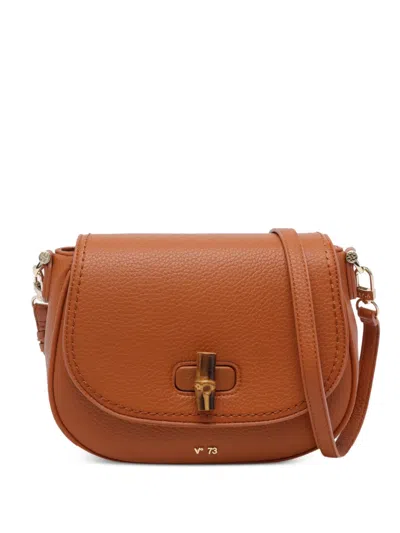 V73 Beatrice Turn-lock Shoulder Bag In Brown