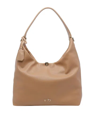 V73 V°73 Beige Keira Shoulder Bag In Brown