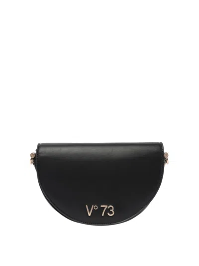 V73 Black Bamboo Crossbody Bag.