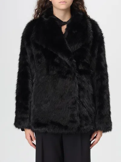 V73 FUR COAT V73 WOMAN COLOR BLACK,H59374002