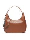 V73 Half-moon Shoulder Bag In Brown