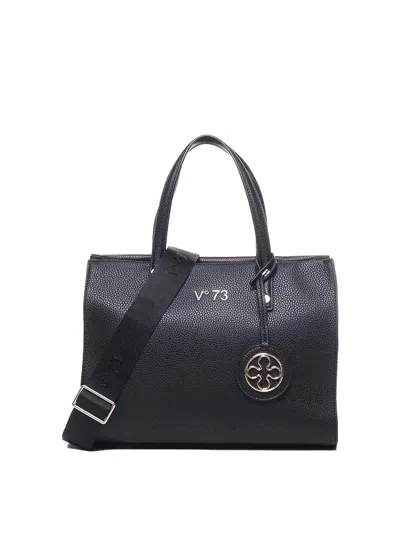 V73 Elara Tote Bag With Logo In Burgundy