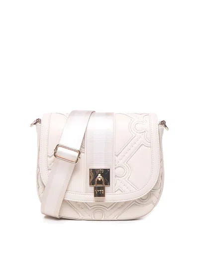 V73 Iris Faux-leather Shoulder Bag In Beige