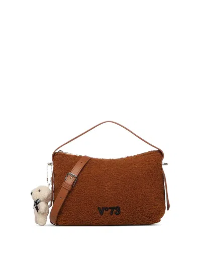 V73 Isabella Leather Shoulder Bag In Brown