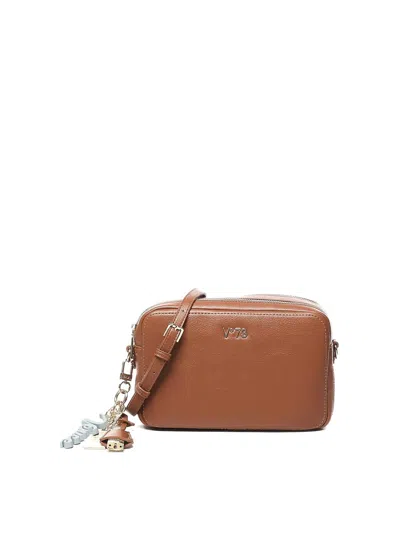V73 Penelope Leather Shoulder Bag In Brown