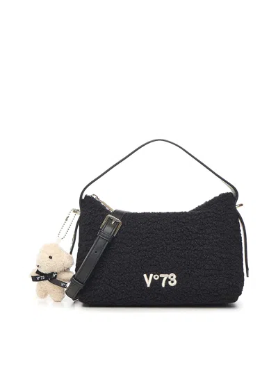 V73 Isabella Shoulder Bag With Charm In Black