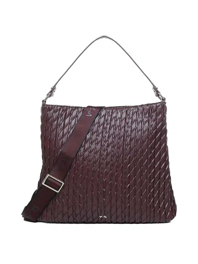 V73 Quilted Rossy Tote Bag In Burgundy