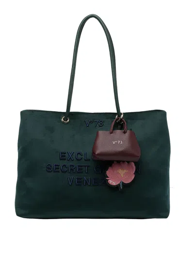 V73 Secret Garden Tote Bag In Green
