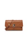 V73 Bridget Clasp-fastening Clutch Bag In Brown