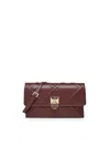 V73 Bridget Quilted-detail Clutch Bag In Burgundy
