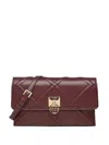 V73 Bridget Quilted-detail Clutch Bag In Burgundy