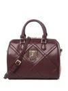 V73 Bridget Quilted-diamond Tote Bag In Red