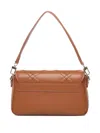 V73 Bridget Quilted-effect Shoulder Bag In Brown