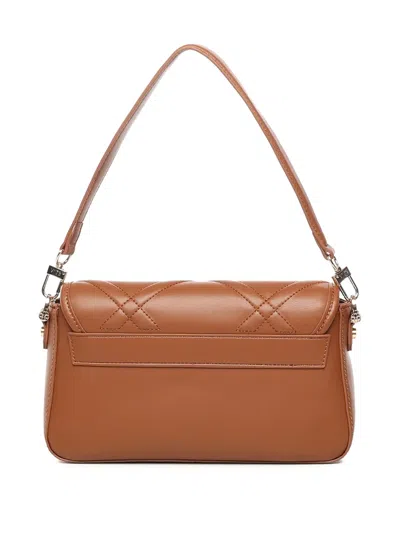 V73 Bridget Quilted-effect Shoulder Bag In Brown