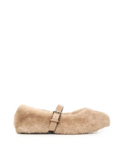 V73 Bridget Shoes Ballet Flats In Neutral