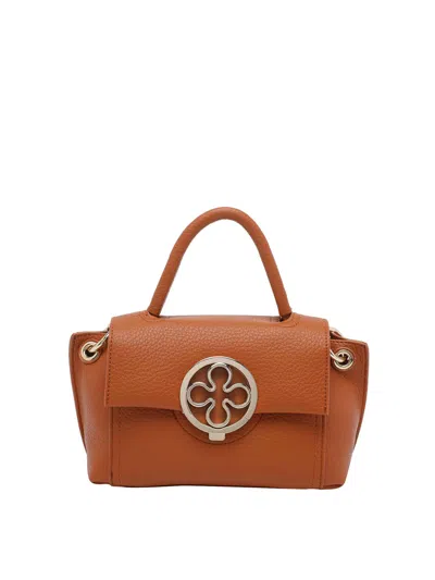 V73 V°73 Caramello Federica Handbag In Orange