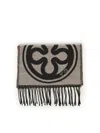 V73 Caroline Jacquard Scarf In Black