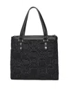 V73 Cate Floral-pattern Tote Bag In Black