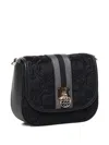 V73 Cate Quilted-effect Shoulder Bag In Black