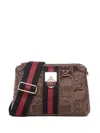 V73 Cate Quilted-pattern Crossbody Bag In Brown