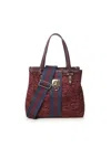 V73 Cate Shopping Bag In Burgundy