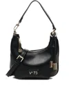 V73 Chain-embellished Crescent Shoulder Bag In Black