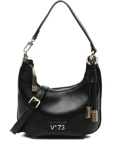V73 Chain-embellished Crescent Shoulder Bag In Black