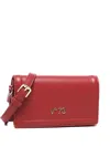 V73 Chain-strap Flap Shoulder Bag In Red