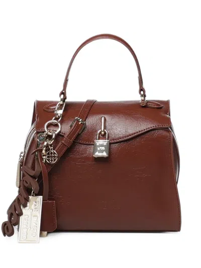 V73 Charm-detail Padlock-detail Shoulder Bag In Brown