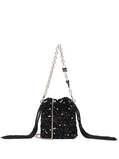 V73 Cleopatra Shoulder Bag In Schwarz