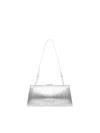 V73 Crow Sports Laminated Clutch Bag In Silver