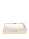 V73 Crow Sports Laminated Clutch Bag In Gold