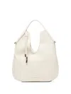 V73 Curved-handle Tote Bag In White