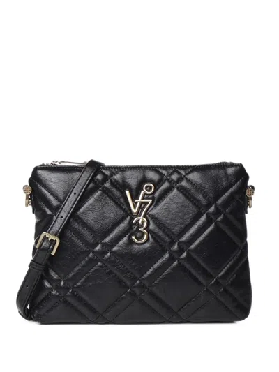 V73 Diaspro Quilted Logo-plaque Cross Body Bag In Black
