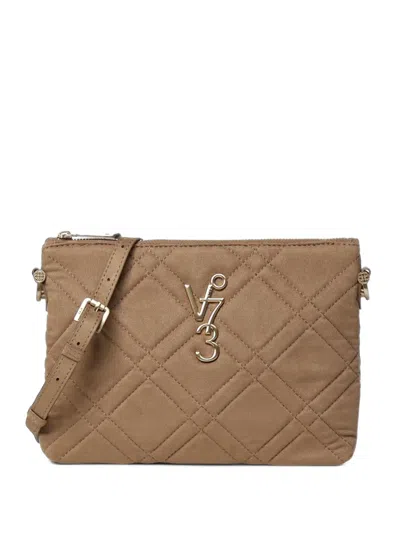 V73 Diaspro Quilted Shoulder Bag In Brown