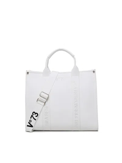 V73 Echo 73 Tote Bag In Bianco