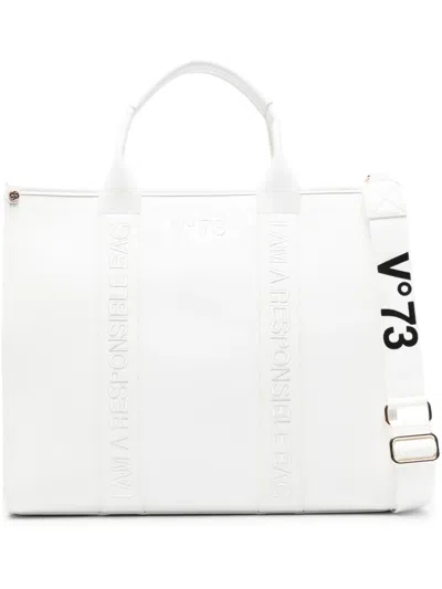 V73 Echo 73 Tote Bag In White