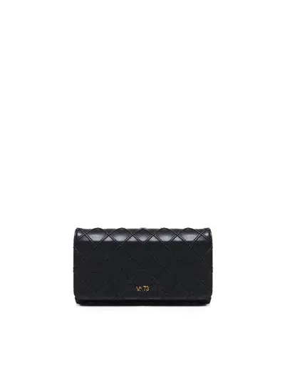 V73 Edith Rectangular Wallet In Black