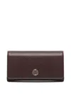 V73 Embossed Logo-plaque Wallet In Brown