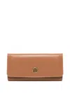 V73 Embossed-logo Wallet In Brown