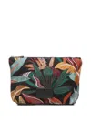 V73 Embroidered Cotton Clutch In Black