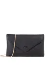 V73 Envelope-flap Clutch Bag In Black