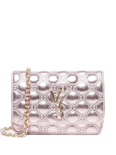 V73 Eva Quilted Shoulder Bag In Pink