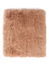 V73 Faux Fur-panelled Stole In Neutral