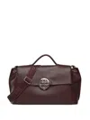 V73 Federica Circular-clasp Tote Bag In Red