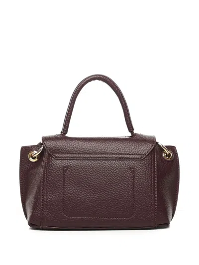 V73 Federica V Logo-plaque Shoulder Bag In Red